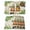 Green Gold Beige, variant on Placemats Set of 6, St. Patrick's Day Woven Placemat, Linen Place Mats for Kitchen/Dining Tables, Cute Gnomes Lucky Shamrocks Green Black Plaid Washable Table Mats for Party