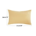 thumbnail image 2 of Unique Bargains 2 Packs 1800  Brushed Pillowcase Zippered, Travel, Yellow, 2 of 8