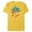 Yellow, variant on Disney Lilo & Stitch Beach Vibes Surfing Catching Waves - Short Sleeve Blended T-Shirt for Adults - Customized-Yellow