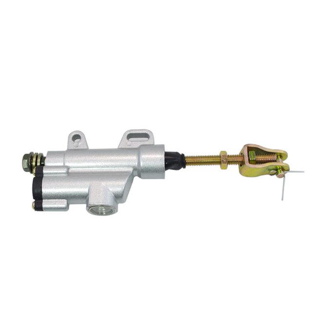Riwesomey Bomba de cilindro de aluminio de alta para freno hidráulico trasero de motocicleta Universal, cilindro de bomba de freno trasero fácil Accesorios para motos No.2