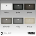 thumbnail image 2 of Karran Usa QU-812 Quartz Qu 32-1/4" Undermount Single Basin Quartz Composite Kitchen Sink in Black, 2 of 2