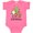 Hot Pink, variant on Inktastic My 2nd Christmas with Santa Reindeer and Tree Boys or Girls Baby Bodysuit