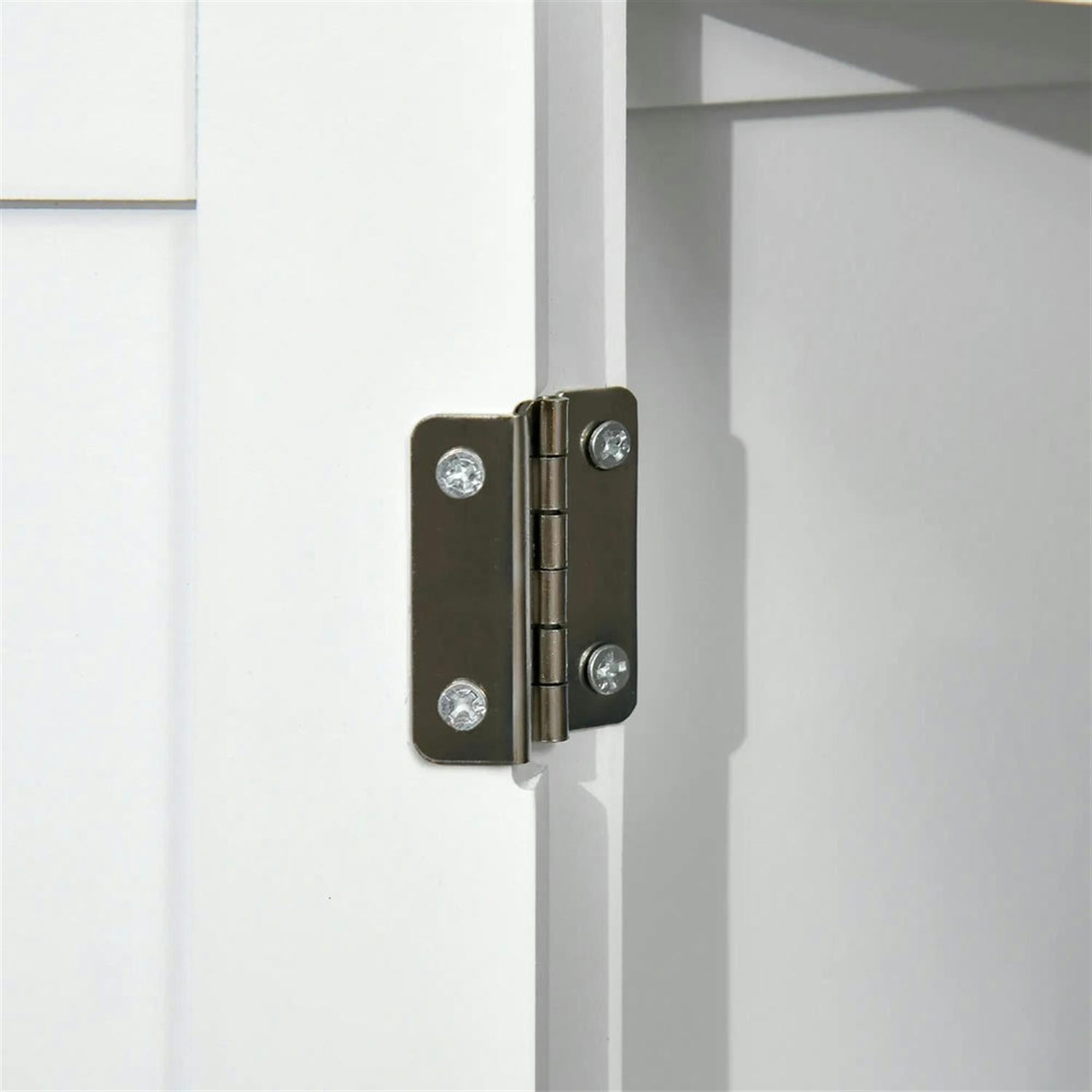 Demi Bonn 36" Bathroom Floor Cabinet, Freestanding Storage Cabinet with Adjustable Shelf and Doors, for Living room, Entryway, Kitchen, White