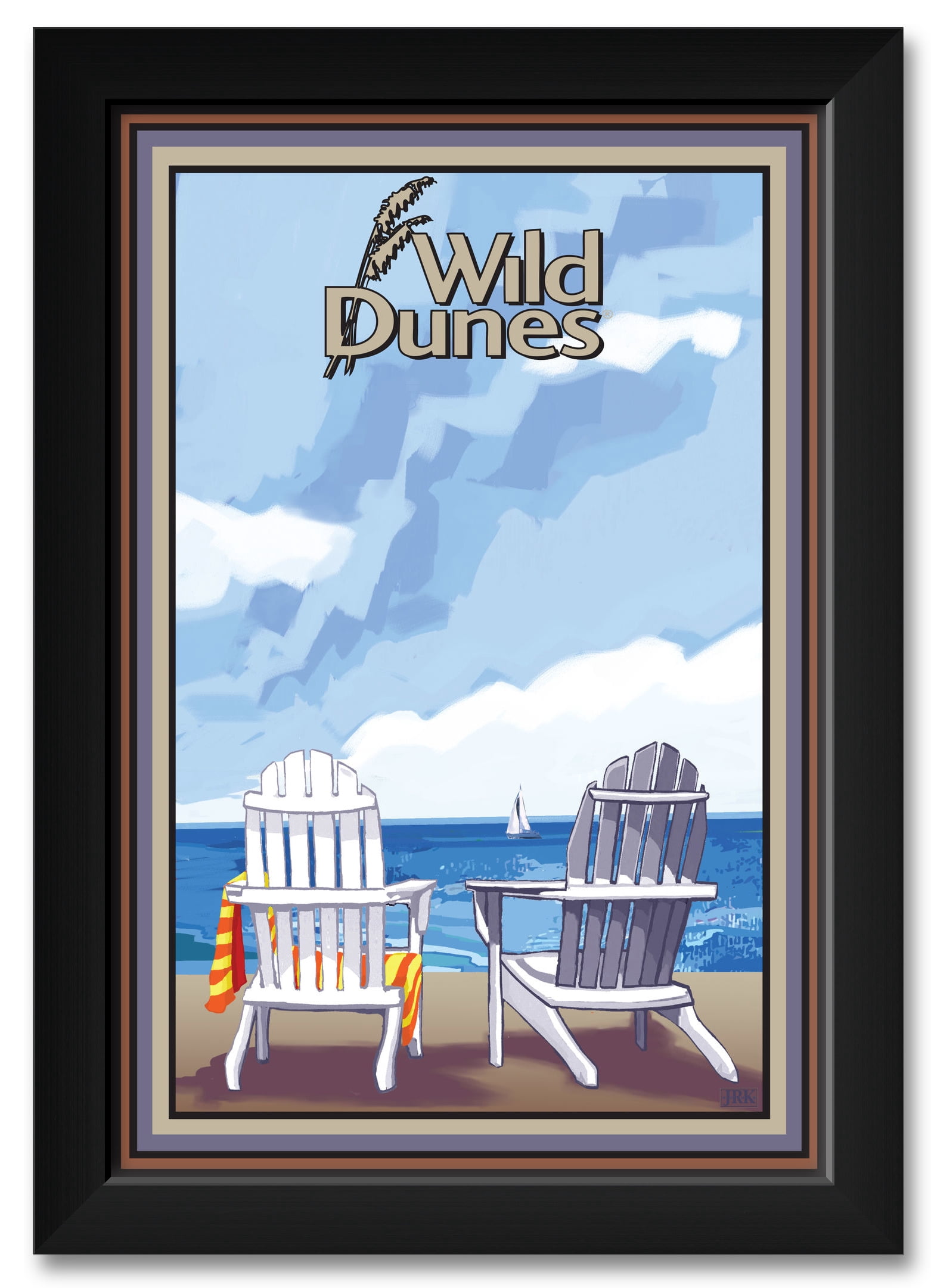 north carolina outdoor furniture stores on Wild Dunes North Carolina Adirondack Chairs Sailboat Framed Art Print By Joanne Kollman Print Size 12 X 18 Framed Art Size 14 X 20 Walmart Com Walmart Com