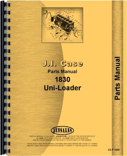 Parts Manual Case 1830 Uniloader