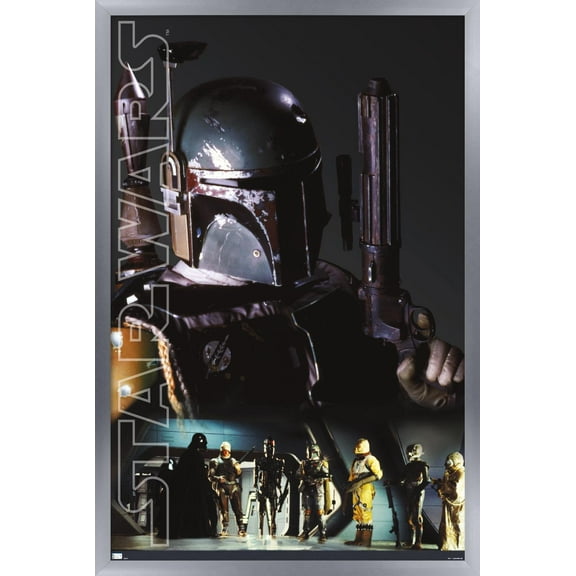 Star Wars: Saga - Bounty Hunters - Collage Wall Poster, 22.375" x 34", Framed