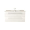 thumbnail image 3 of Cutler Kitchen and Bath Silhouette 36" Wood/Marble Bathroom Vanity in Beige, 3 of 6