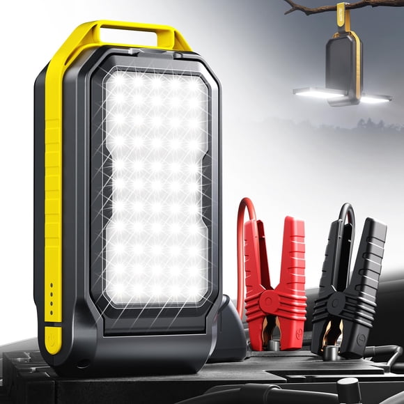 Batería externa Jump Starter AUXITO J301 de 6000 A con luz LED de 4000 lúmenes