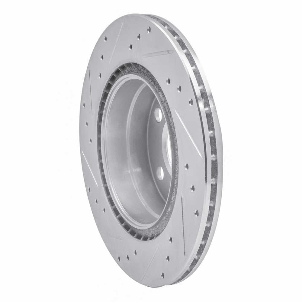 Dynamic Friction Company 631-31111R DFC Brake Rotor - Drilled And Slotted - Silver