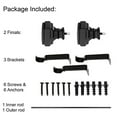 thumbnail image 3 of UTOPIA ALLEY Wall Mounted 5/8 Inch Curtain Rod - Curtain Rods For Windows 48 to 86 Inch, Adjustable Drapery Rods, Black Curtain Rods, Bedroom Curtain Rods, Tapestry Poles (Black, 48"-86"), 3 of 9
