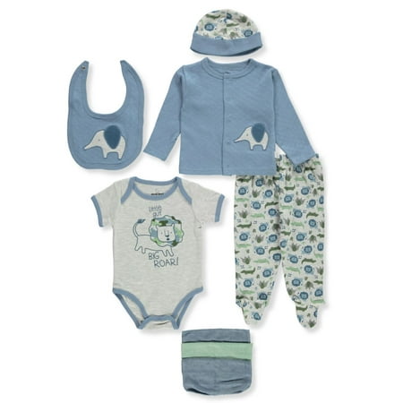 

Duck Duck Goose Baby Boys 9-Piece Layette Set - blue/multi 3 - 6 months (Newborn)