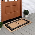 thumbnail image 6 of A1HC Natural Coir Monogrammed Entrance Door Mats, Durable Large Outdoor Rug, Non-Slip, Flock Doormat, Thin-Profile Heavy Duty Door Mat, Indoor Outdoor Front Door, High Traffic Areas, 18" X 30", 6 of 6