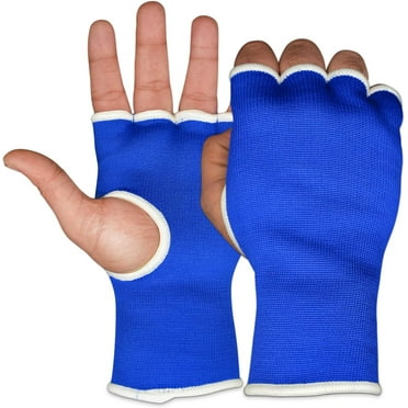 DXM SPORTS Boxing MMA Hand Wraps Inner Gloves - L/XL, Blue