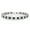 Black and White, variant on 15.00 Ct Sparkling Princess Cut Cubic Zirconia CZ Tennis Bracelet for Women 7 inch