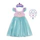 thumbnail image 3 of Disfraz de princesa Ariel de La Sirenita para niñas de Disney, vestido de malla con lentejuelas y mangas voladoras, ropa para fiesta de cumpleaños y carnaval, 3 of 5