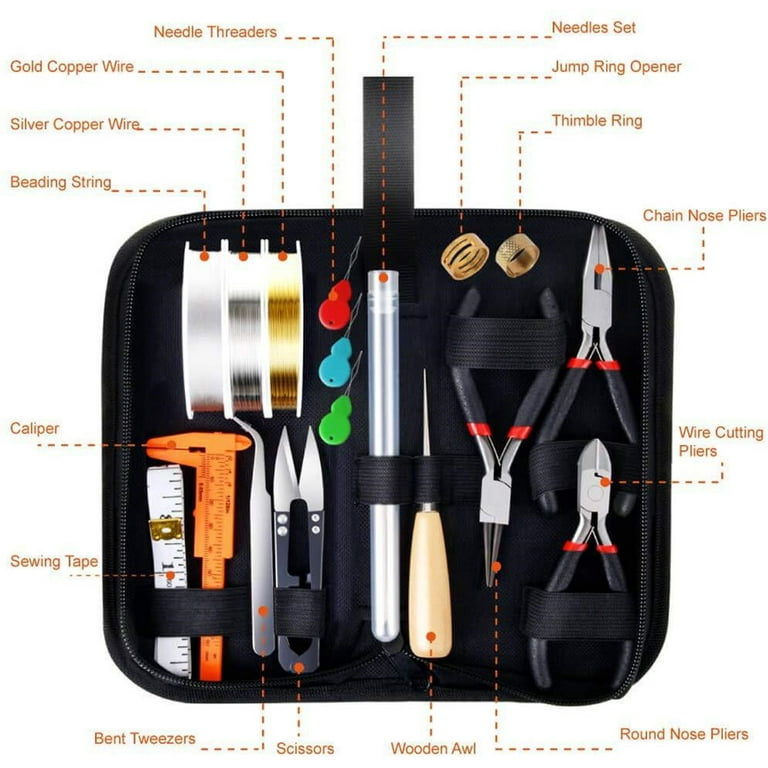  1430 PCS Jewelry Making Supplies Kit, GTAAOY Jewelry Repair Kit  with Jewelry Pliers, Jewelry Pliers Jewelry Findings and Beading Wires for  Jewelry Repair Making and Beading : Arts, Crafts & Sewing