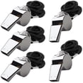 thumbnail image 4 of Loud Metal Whistle Soccer Strong Stainless Steel Whistles Wear Resistant Portable Referee Whistles Party, 4 of 5