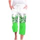 thumbnail image 1 of Pantalones Casuales de Mujer de Impresión Floral Cintura Elástica Suelta, Pantalones de Pierna Ancha Recta con Bolsillos, 1 of 5