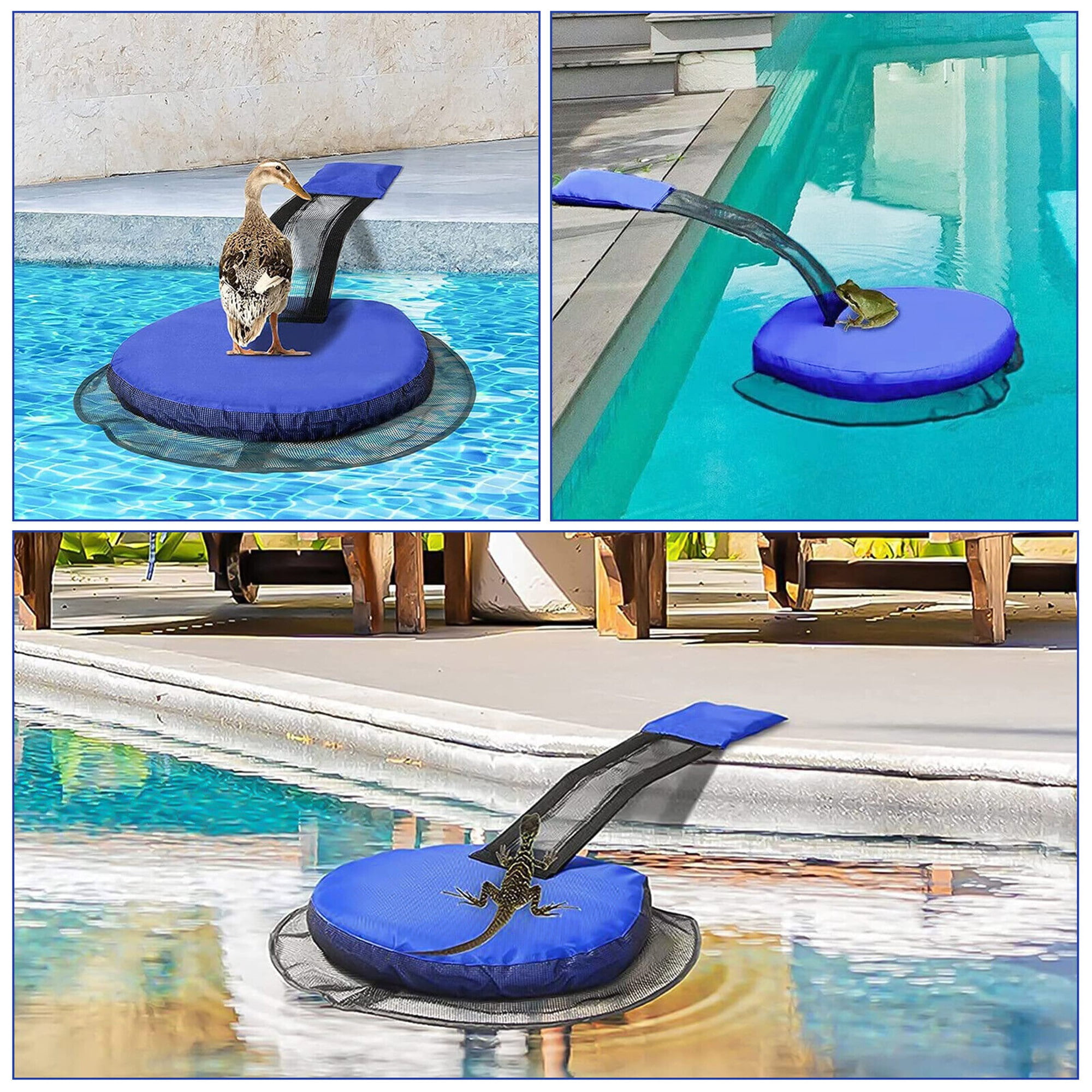 LELINTA Animal Saving Escape Ramp Float Frog Log Saver for Swim Pool ...