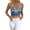 Blue, variant on PPCHVOY Women's Sexy Ribbed Halter Tops Geometric Stripe Bodycon Cami Summer Beach & Going Out Tank Tops for Women S-XL