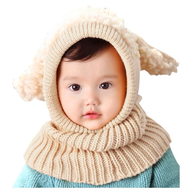 Gorro, bufanda, sudadera con capucha y solapa para niños pequeños, color rojo Bienvenu