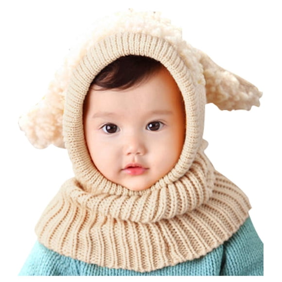 Gorro, bufanda, sudadera con capucha y solapa para niños pequeños, color rojo Bienvenu