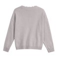 thumbnail image 6 of Winter Sweaters for Women Elegant Winter Knit Pullover Sweater With Lace Trim Neck Long Sleeve Casual Loose Fit Top For Fall Season Comfortable Soft Yarn Fashion Apparel Christmas Sweaters, 6 of 6