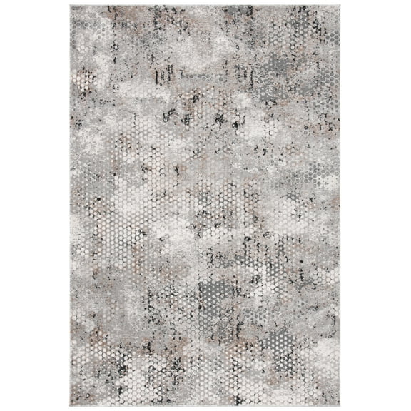 SAFAVIEH Invista Amias Geometric Area Rug, Beige/Grey, 5'3" x 7'6"