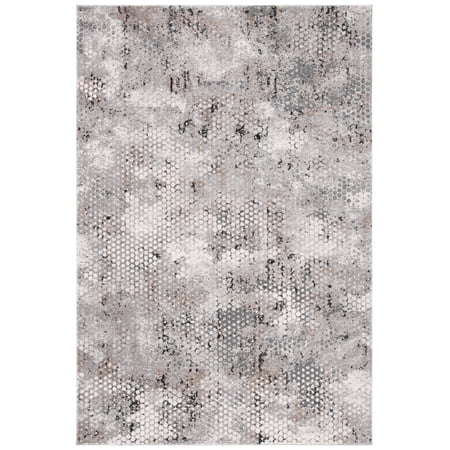 SAFAVIEH Invista Amias Geometric Area Rug, Beige/Grey, 5'3" x 7'6"