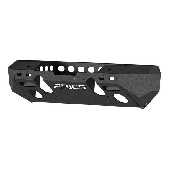 ARIES 2082052 TrailChaser Black Aluminum Front Bumper with Winch Mount, Select Jeep Wrangler JK Fits select: 2008,2015-2017 JEEP WRANGLER UNLIMITED
