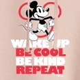 thumbnail image 3 of Disney - Mickey Mouse - Wake Up, Be Cool, Be Kind, Repeat - Juniors Cropped Pullover Hoodie, 3 of 5