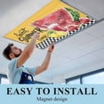 thumbnail image 5 of 4 Pack Sweet Summer Fluorescent Light Covers for Ceiling Lights Watermelon Juice Bee Lemon Black White Plaid Yellow Magnetic Ceiling Light Covers Overhead Light Filters for Office Classroom Home, 5 of 9