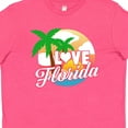 thumbnail image 4 of Inktastic I Love Florida with Ocean and Palm Trees Youth T-Shirt, 4 of 5
