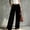 Black plus size corduroy pants for women a1, variant on BRELIL Women Plus Size Wide Leg Corduroy Pants High Waisted Casual Trousers with Pockets Long Baggy Fall Winter Lounge Palazzo Pants, Red M