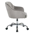 thumbnail image 2 of Scranton & Co Velvet Fabric Office Chair in Charcoal, 2 of 3