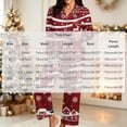 thumbnail image 3 of Riecok Pajama Sets for Women Christmas Reindeer Snowflakes Print 2 Piece PJs Sleepwear Button down Shirt and Pant Holiday Homewear, 3 of 6
