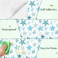 Peel and Stick Wallpaper Colourful Seamless sea star Fish Hand