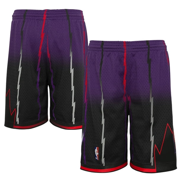  Mitchell & Ness Toronto Raptors Swingman Road Shorts 1998-99  (Small) Purple : Sports & Outdoors