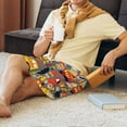 thumbnail image 6 of Kdxio Cars Print Mens Sleep Shorts Bottoms Soft Comfy Pajama Wear Pants with Drawstring Pockets, 6 of 7