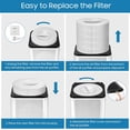 thumbnail image 4 of Air Purifier Replacement Filter, Fits Kokofit KJ510B Air Purifier, 3-in-1 Pre-Filter, H13 True HEPA Filter, Particle and Activated Carbon, White, 4 of 7