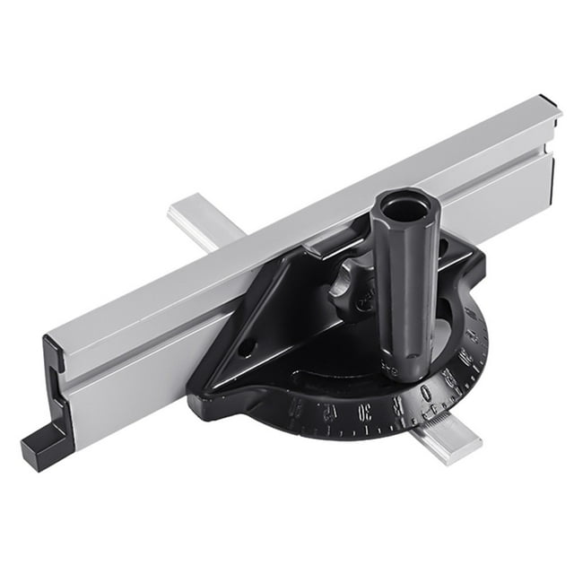 Scie de Table Bloc Poussoir Clôture Réglable Jauge d'Angle Jauge d'Aiguille et Outils de Menuiserie en Aluminium