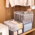 1pc Underwear Drawer Organizer Storage Box Foldable Closet Organizers ...