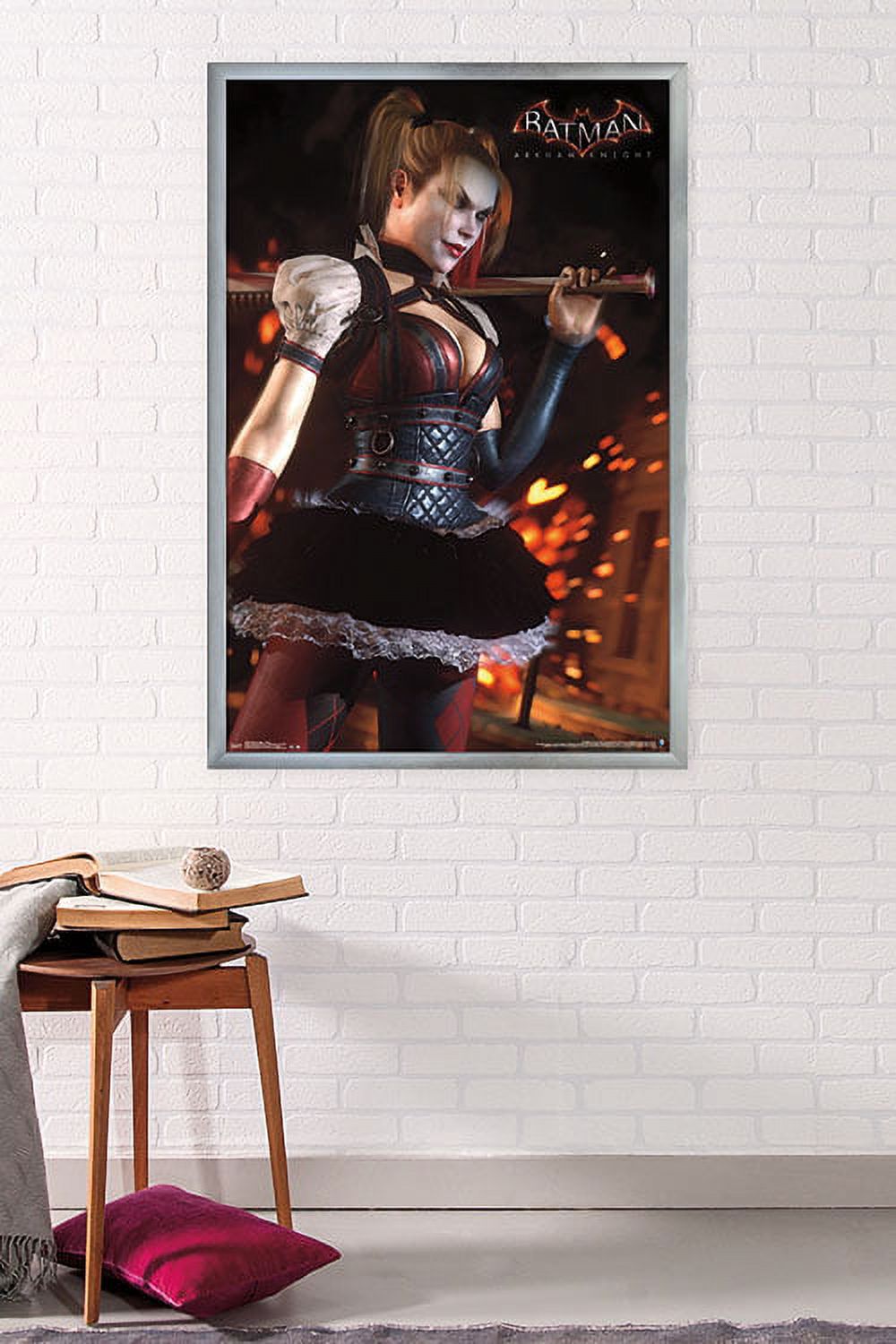 DC Comics Video Game - Arkham Knight - Harley Quinn Wall Poster, 22.375" x 34", Framed