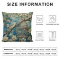 thumbnail image 5 of Nawypu  Blue Cottage Bird Birdcage and Blossoms Decorative Square Covers Home Decor Flowers and Birds Throw Pillow Covers Decorative Pillow Shells for Couch Living Room Bedroom Car, 5 of 5
