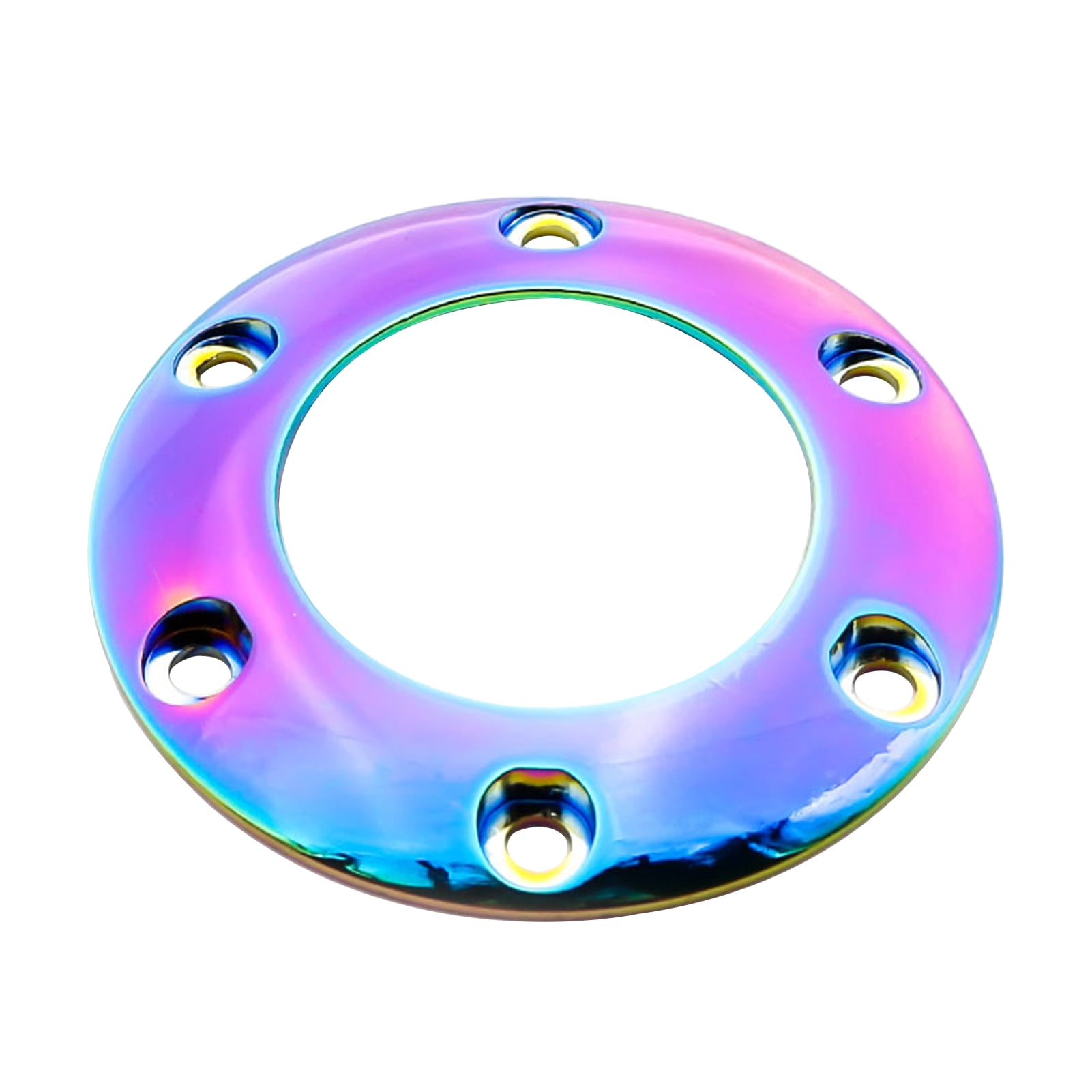 AOKID Steering Wheel Horn Cover,6Hole Colorful Outer Ring Modified