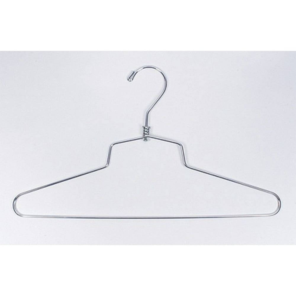 NAHANCO Metal Shirt Hangers 16" ChromePlated Standard hook Home