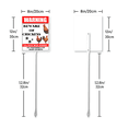 thumbnail image 2 of Kurmntregon Beware Of Chickens Sign With Stake Chickens Yard Sign Caution Security Aluminium Sign 8x12 Inch Aluminum Security Garden Sign Porch Farmhouse Ranch Farm Neighbor Courtyard, 2 of 7