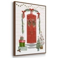 thumbnail image 3 of Festive Front Door II - Framed Gallery Wrapped Holiday Canvas - 27 x 41 - Rosewood Frame, 3 of 8