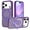 Deep Purple, variant on Compatible with iPhone 17 Pro Case with Invisible Magnetic O-Ring Stand Military-Grade Translucent Case foriPhone 17 Pro 6.3" [Compatible with Mag-Safe][Great Grip Feeling]