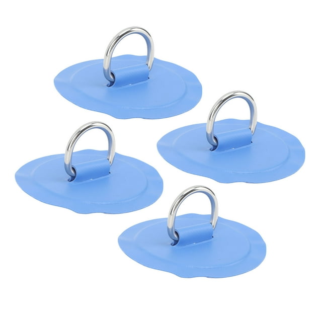 D Ring Patch, 4PCS PVC D Ring Patch Stainless Steel Paddleboard Canoe Rafting Accessories For Boat Raft Paddle Board